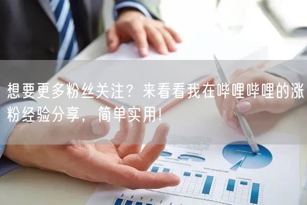 想要更多粉丝关注？来看看我在哔哩哔哩的涨粉经验分享，简单实用